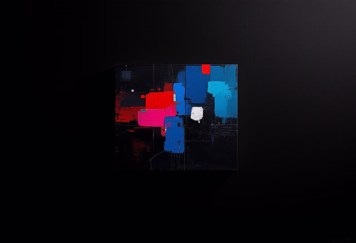 image of contemporary paintings (for an art gallery)